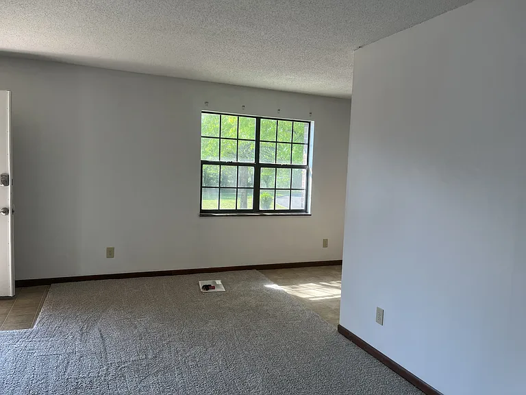 Bright and clean- fresh paint and new carpet in this end unit.