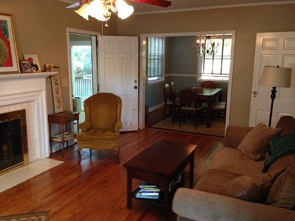 Living room and dining area