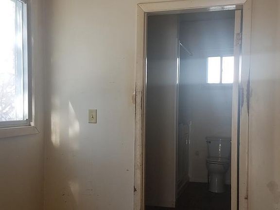 View from entry toward bathroom