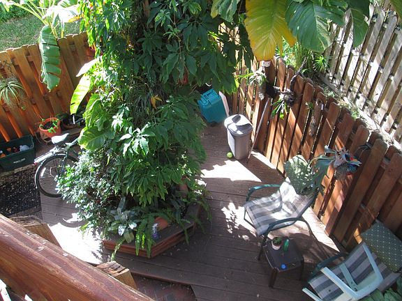 Courtyard as seen from upper deck