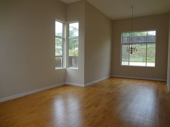 Brand new honey-birch wood floors