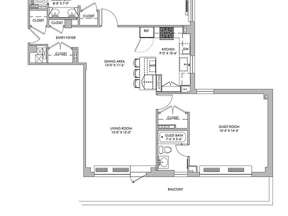 2nd image of 40 Central Park S APT 16G