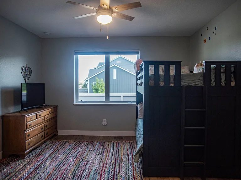 Upstairs second bedroom.