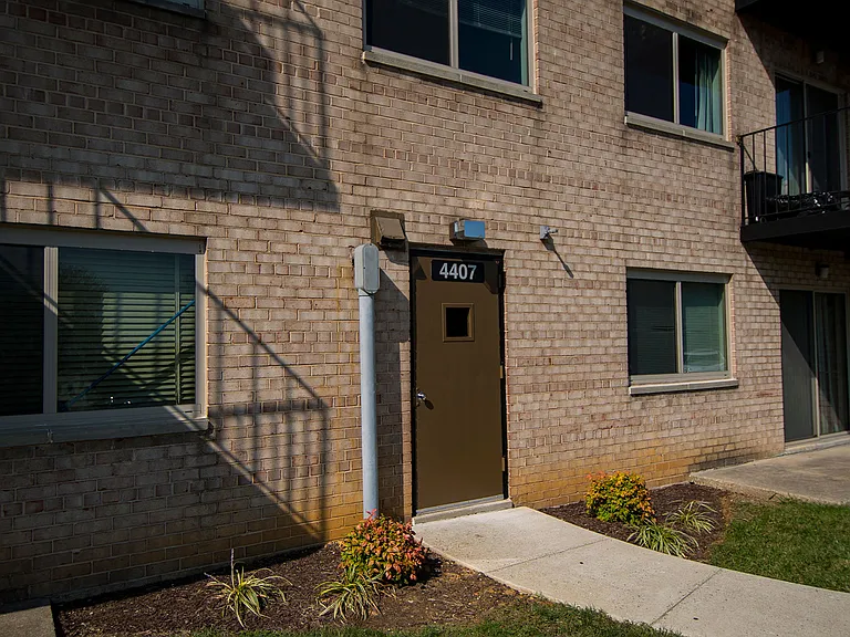 Clermont Apartments Controlled Rear Entrance