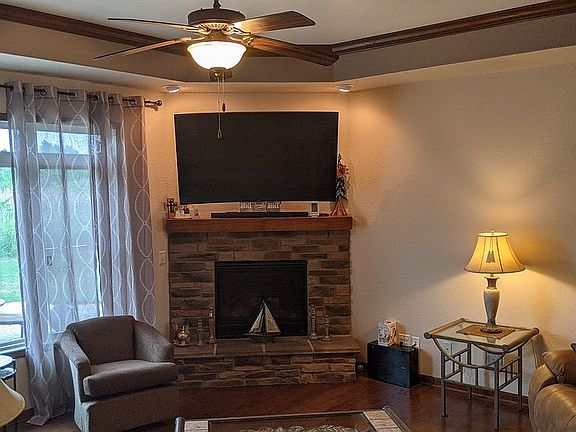 Gas Fireplace in Greatroom