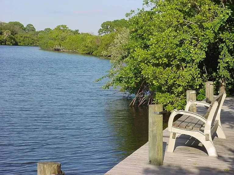 One of five community docks