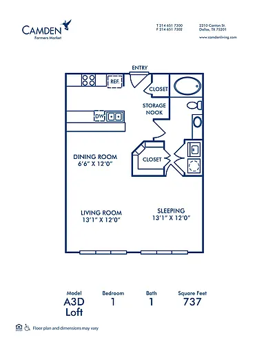 Floor plan A3D - Loft