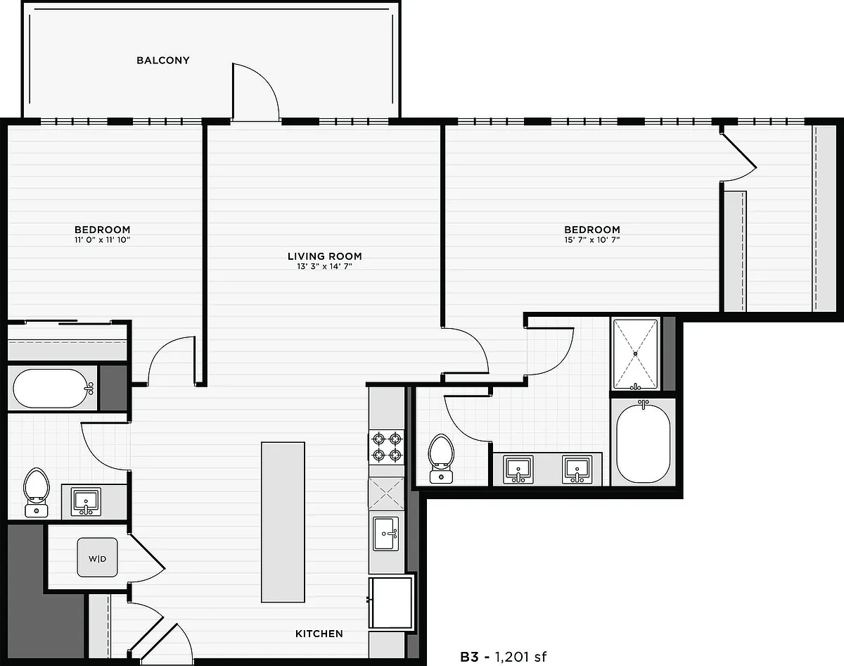 Floor plan B3
