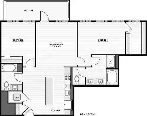 Floor plan B3