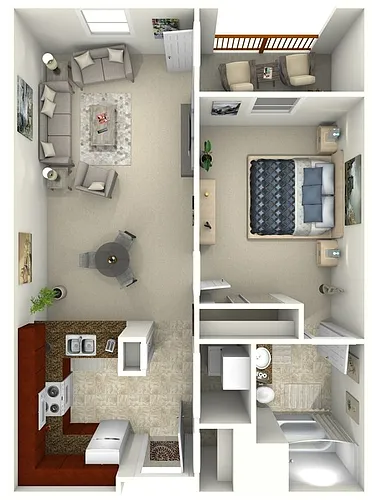 Floor plan 1 Bedroom