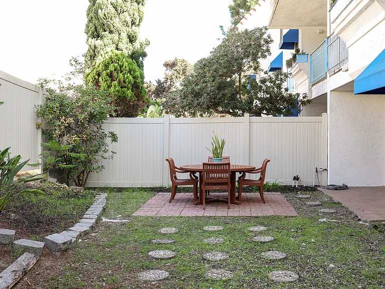 Private backyard