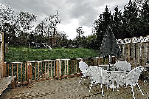 14x22 Deck to Spacious Fenced Back Yard