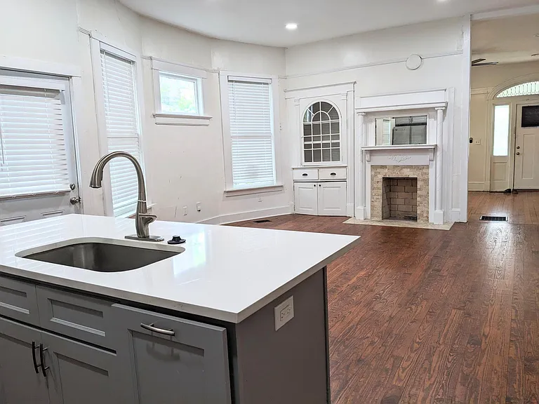 Open concept kitchen dining room