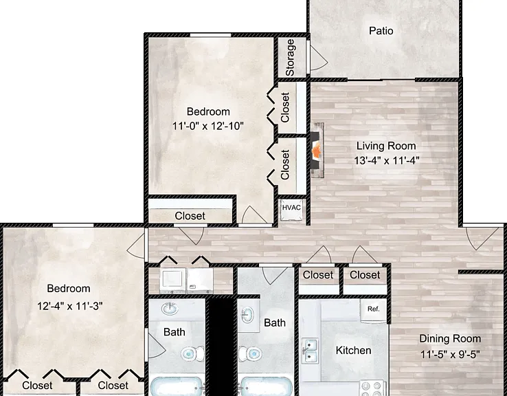 Huntington Floorplan Diagram