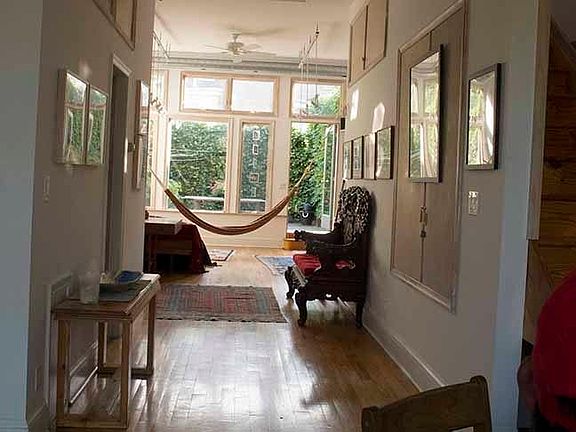 2nd floor view to rear deck.
