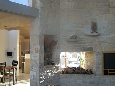 Gorgeous Lanon Stone Fireplace