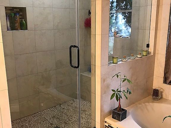 Master shower