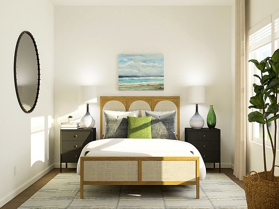 The secondary bedrooms are a great space for a guest room.