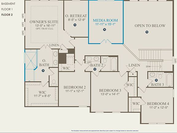 Deer Valley Floor Plan, Quick Move-In Home, Floor 2