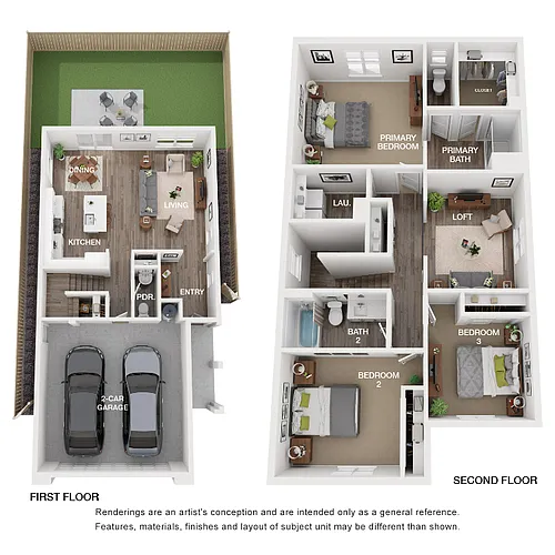 Floor plan Plan 2 (w/Loft)