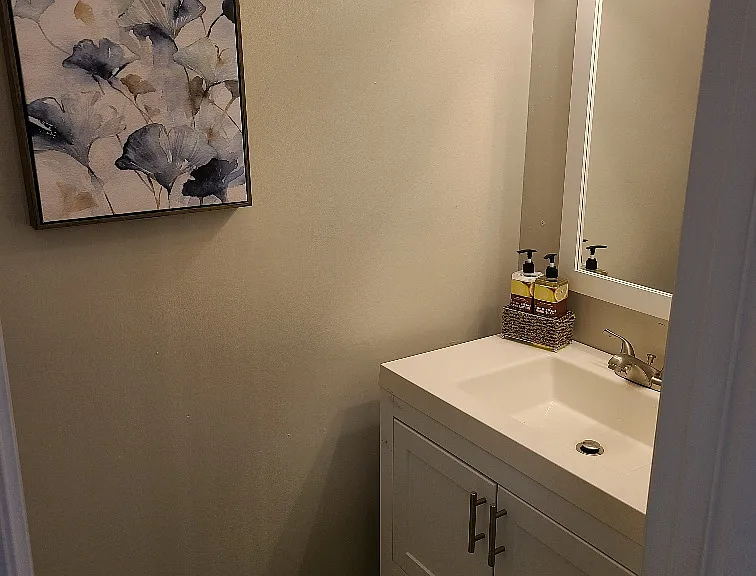 1/2 bath on main level