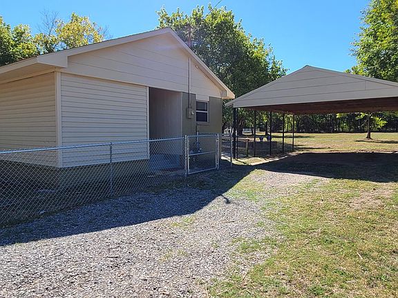 "Front door" is located on side of home