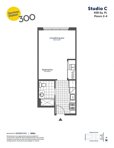 Floor plan Studio C