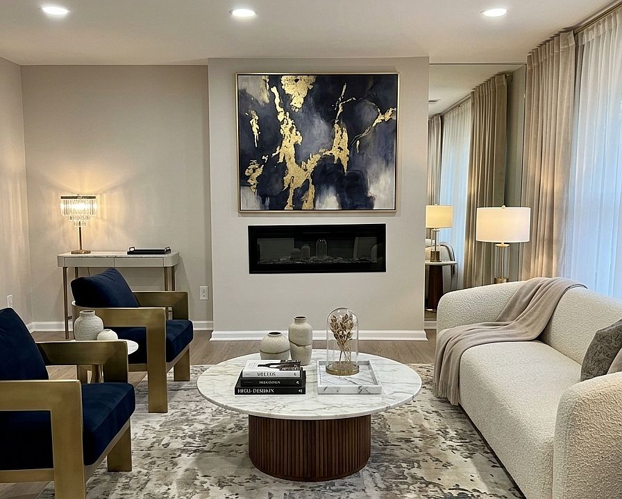 Living Room. Virtually Staged