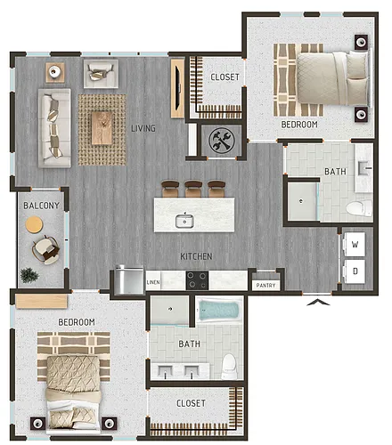 Floor plan B3