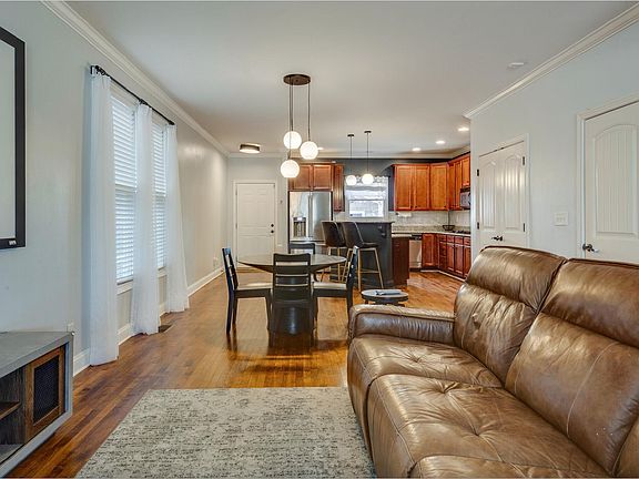 Living room, dining room, and kitchen