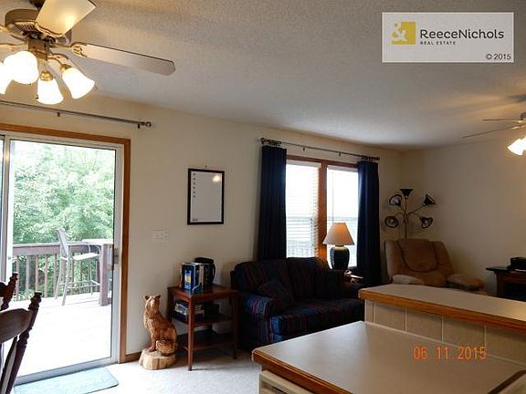 Living open to dining area