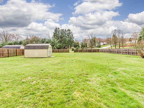 large fenced in yard