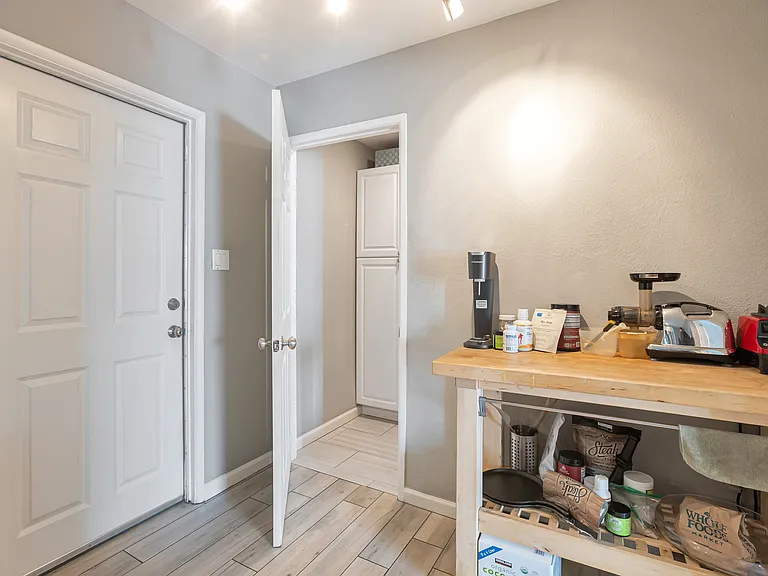 Dedicated kitchen prep station offering additional counter space and functionality