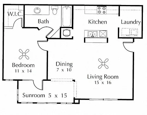 Floor plan 1A Renovation 2