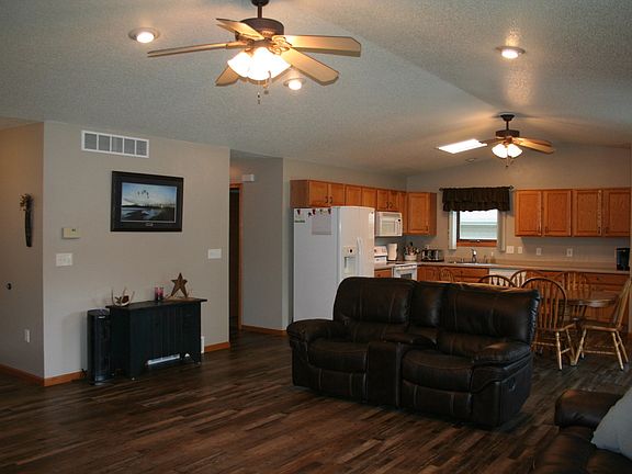 Open concept LR DR Kitchen