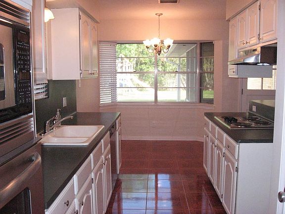 View from kitchen to breakfast room