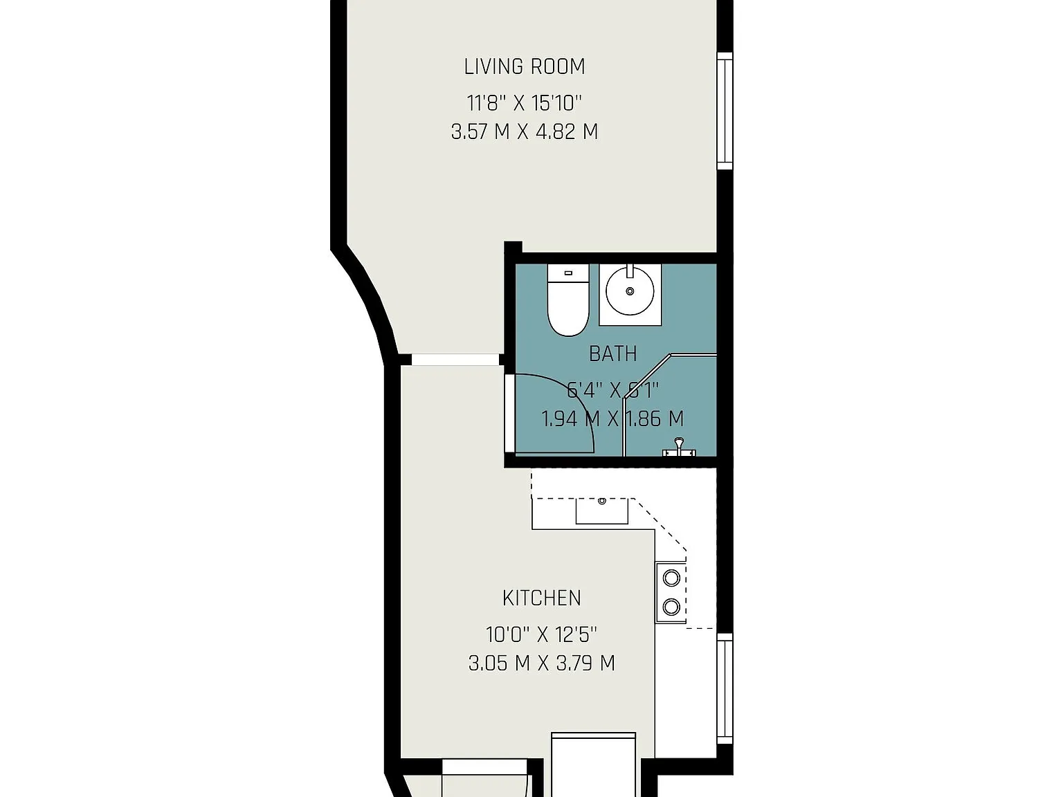 1 bed, $1,700 — Photo 4
