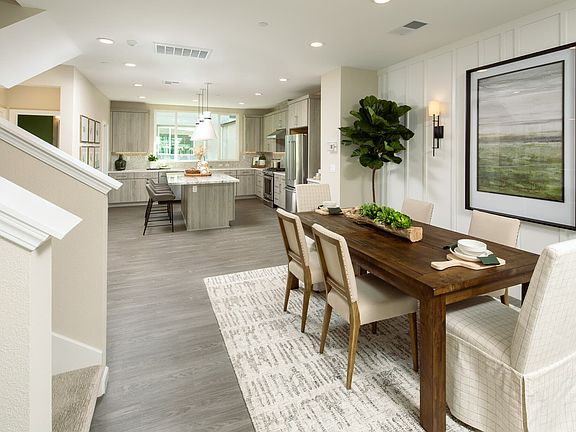 This setup is perfect for hosting dinner parties and family gatherings without the need for separate