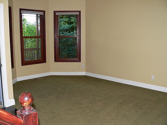 Living room with vaulted ceiling