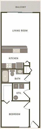 Floor plan 1 Bedroom