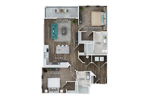 Floor plan B1B