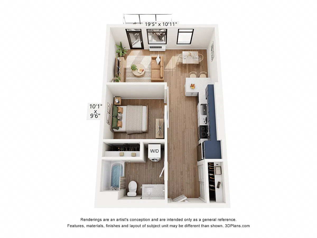 Floor plan U2 Urban 1x1