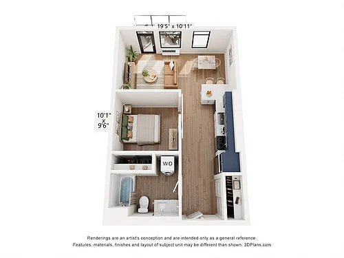 Floor plan U2 Urban 1x1