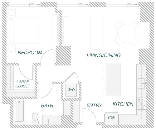 Floor plan 1-14B