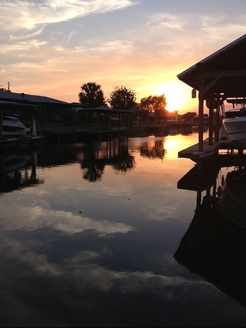 dock sunset