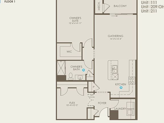 Magnolia Floor Plan, Quick Move-In Home, Floor 1