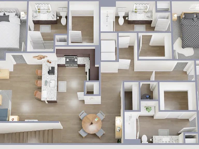 C1 3 Beds 3 Baths - Cathedral Lakes Apartments C1 3 Beds 3 Baths - Cathedral Lakes Apartments