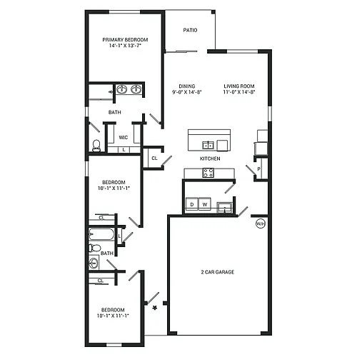 Floor plan Leslie