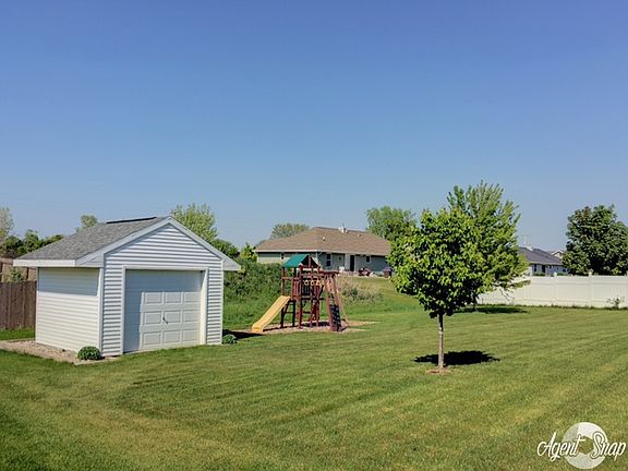 Storage is on concrete slab