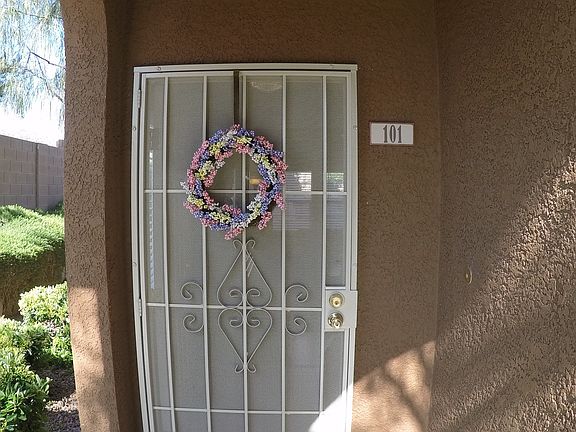 Shaded entrance